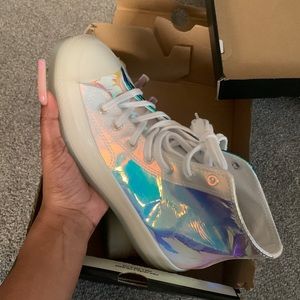 Iridescent converse Hi-tops